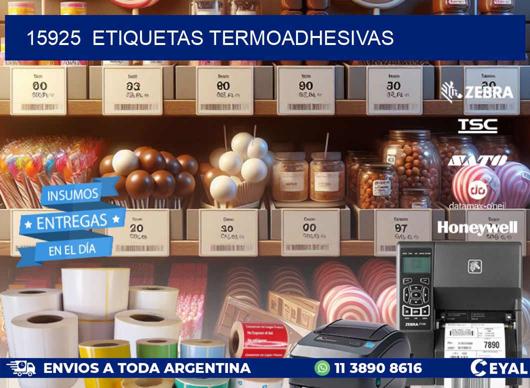 15925 ETIQUETAS TERMOADHESIVAS
