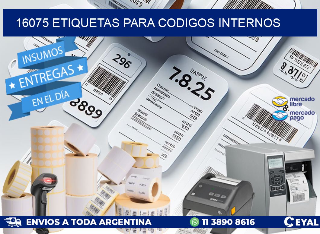 16075 ETIQUETAS PARA CODIGOS INTERNOS