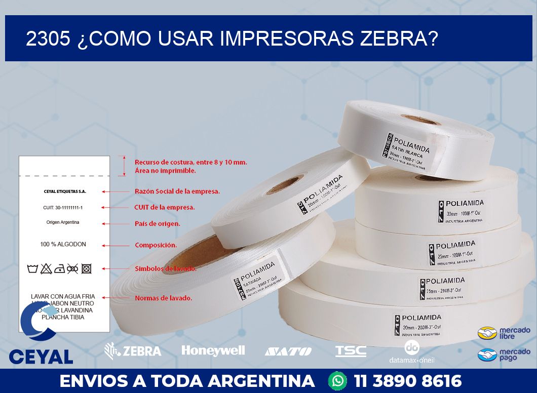 2305 ¿COMO USAR IMPRESORAS ZEBRA?