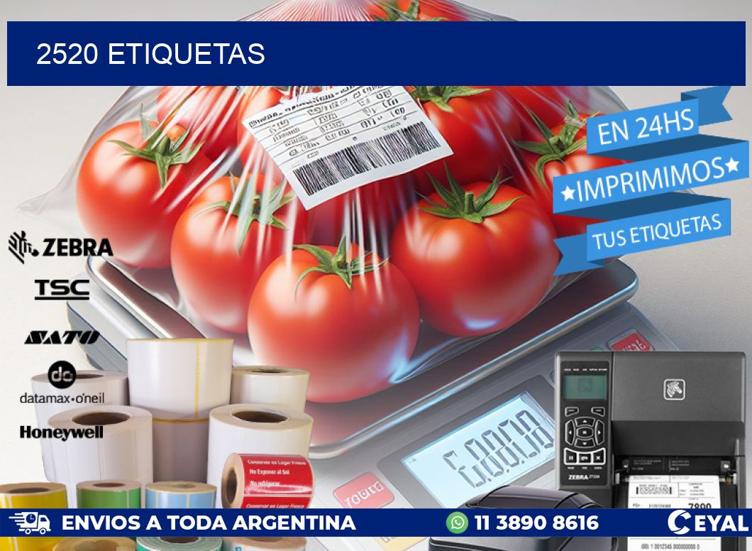 2520 ETIQUETAS