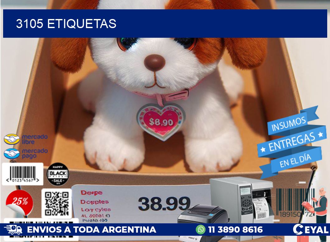 3105 ETIQUETAS