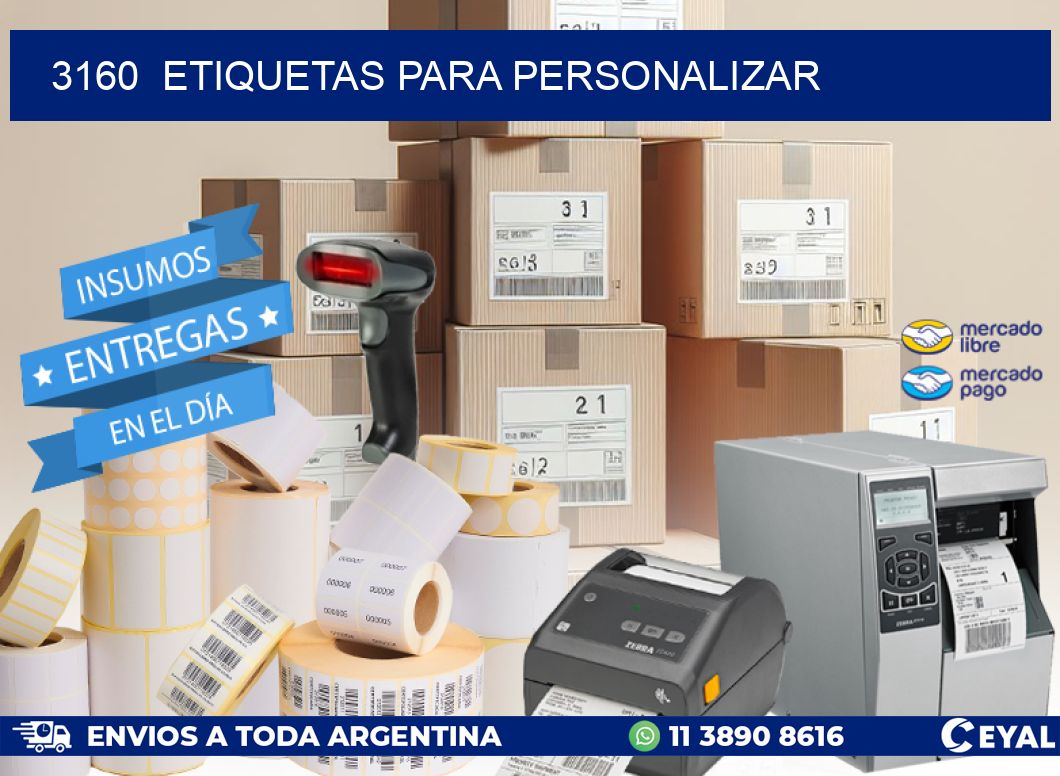 3160  ETIQUETAS PARA PERSONALIZAR