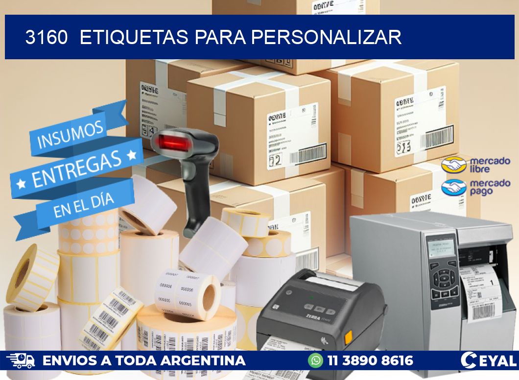3160  ETIQUETAS PARA PERSONALIZAR