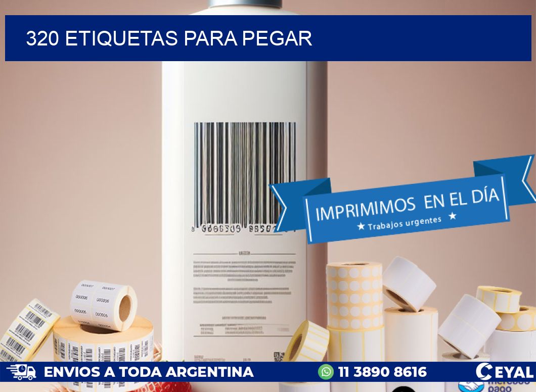 320 ETIQUETAS PARA PEGAR