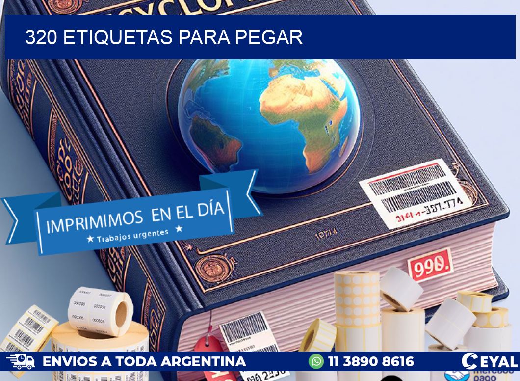 320 ETIQUETAS PARA PEGAR