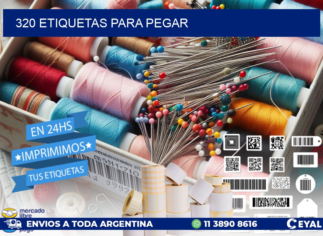 320 ETIQUETAS PARA PEGAR