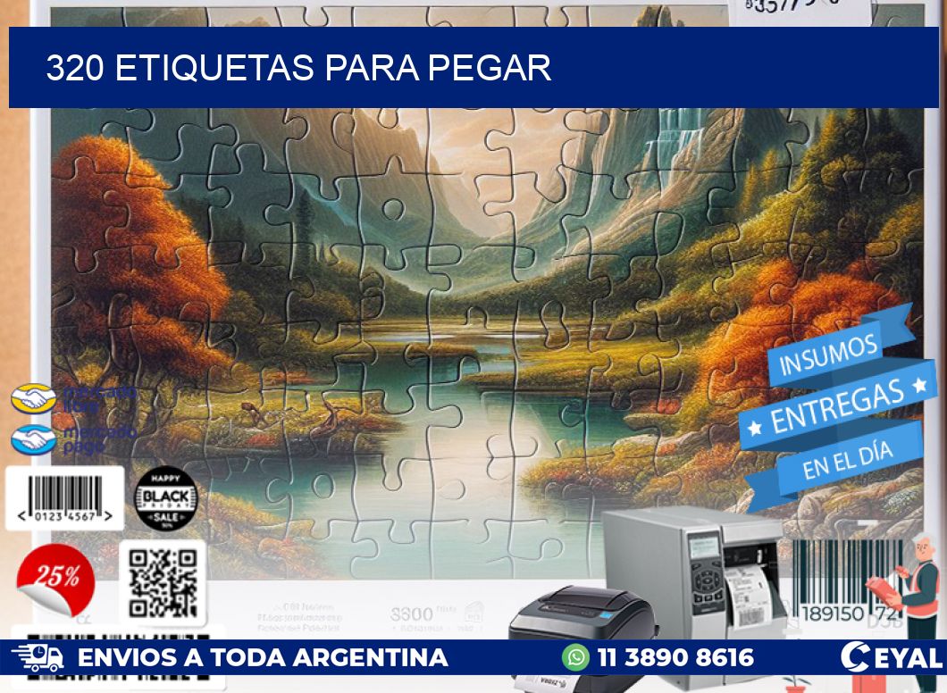 320 ETIQUETAS PARA PEGAR