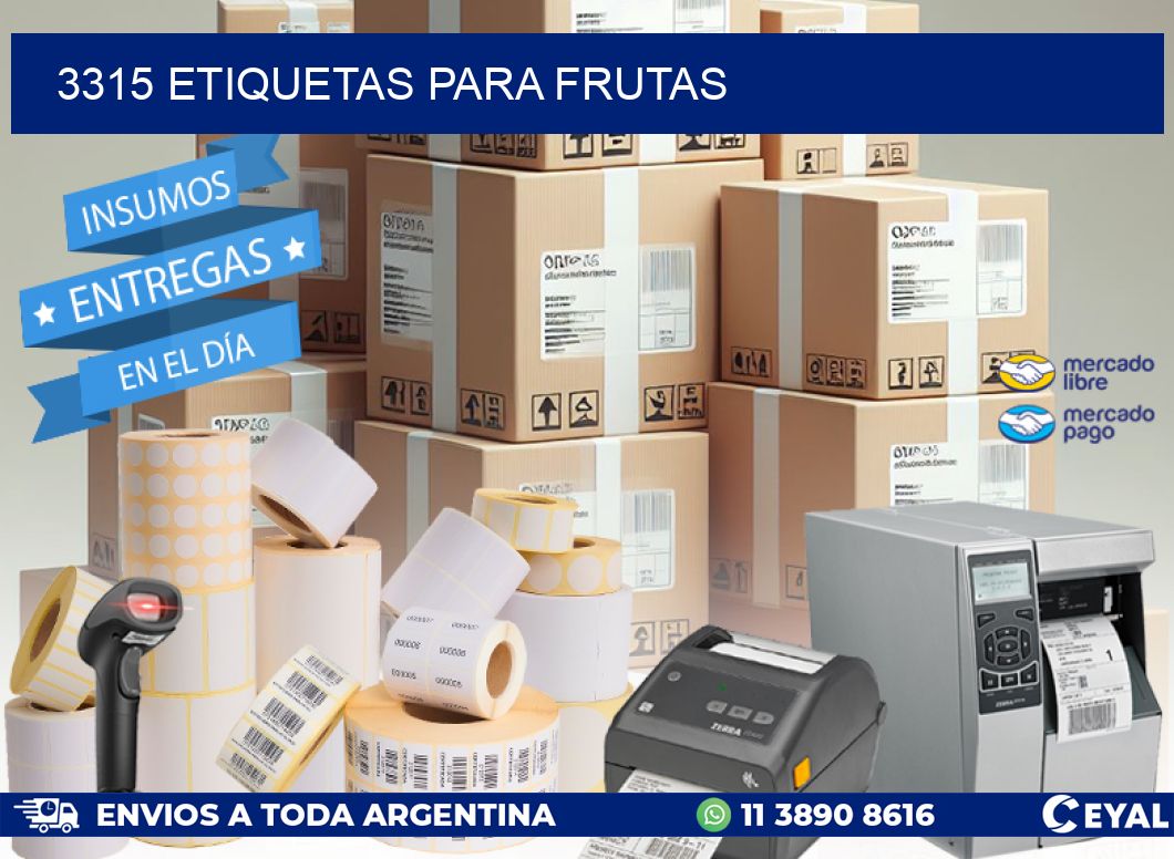 3315 ETIQUETAS PARA FRUTAS