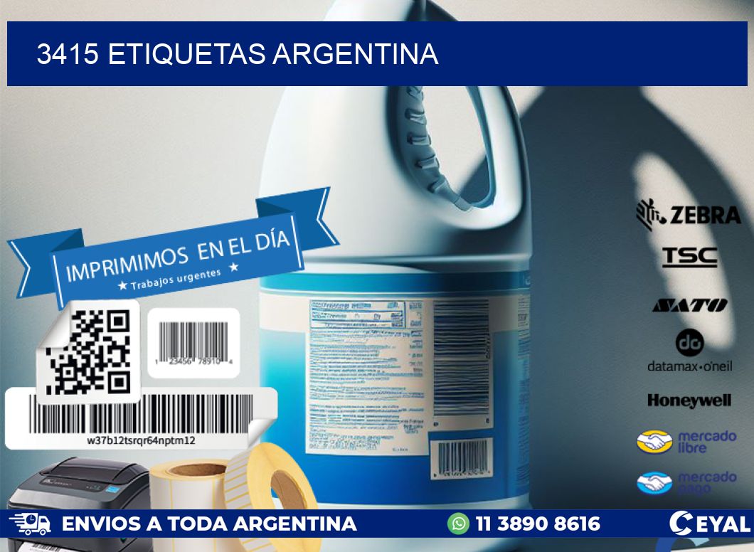 3415 ETIQUETAS ARGENTINA