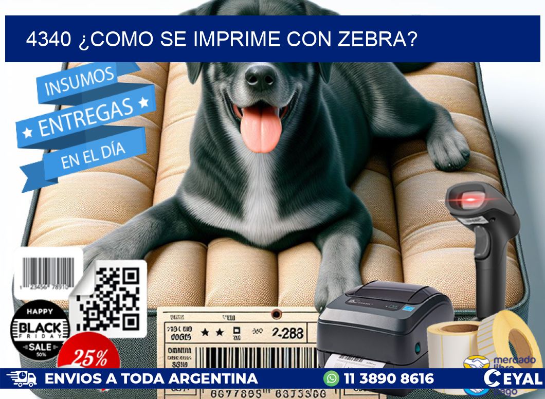 4340 ¿COMO SE IMPRIME CON ZEBRA?