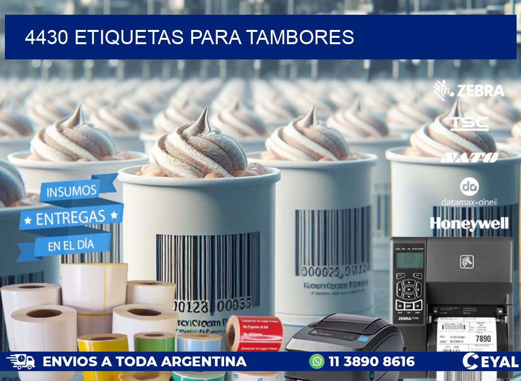 4430 ETIQUETAS PARA TAMBORES