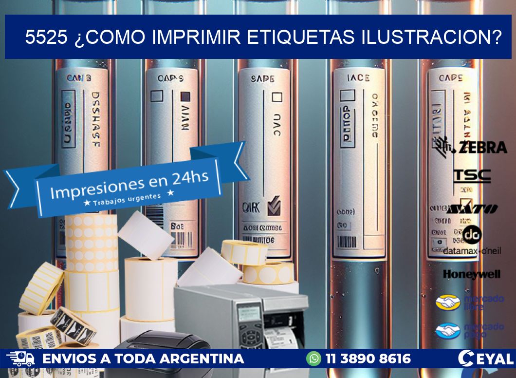 5525 ¿COMO IMPRIMIR ETIQUETAS ILUSTRACION?