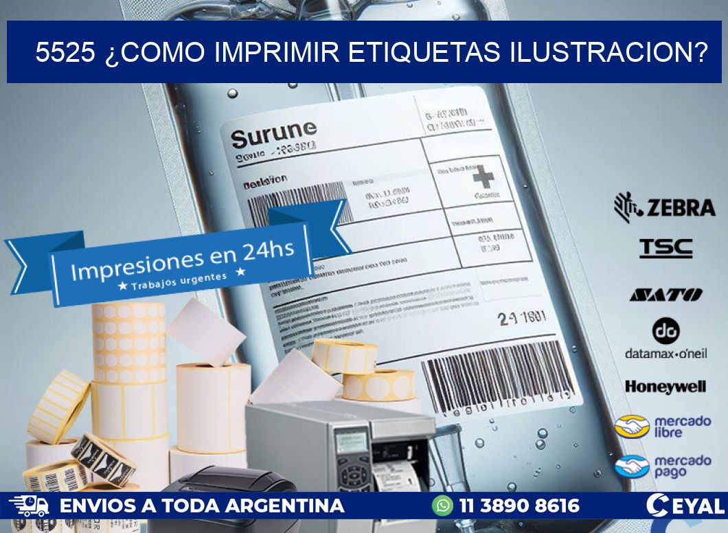 5525 ¿COMO IMPRIMIR ETIQUETAS ILUSTRACION?