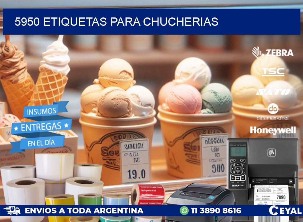 5950 ETIQUETAS PARA CHUCHERIAS