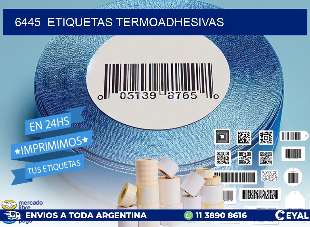 6445 ETIQUETAS TERMOADHESIVAS