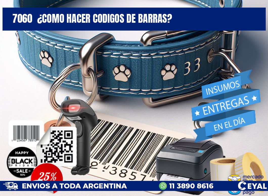 7060 ¿COMO HACER CODIGOS DE BARRAS?