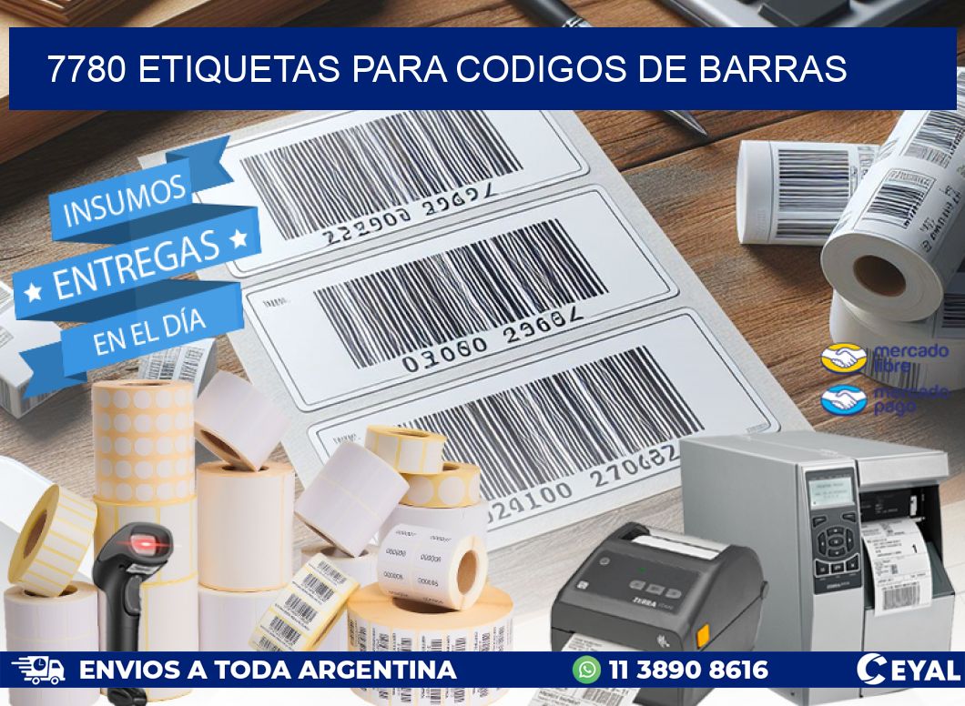 7780 ETIQUETAS PARA CODIGOS DE BARRAS