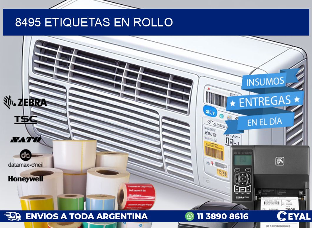 8495 ETIQUETAS EN ROLLO