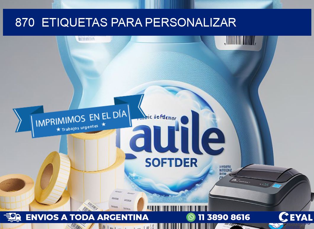 870 ETIQUETAS PARA PERSONALIZAR