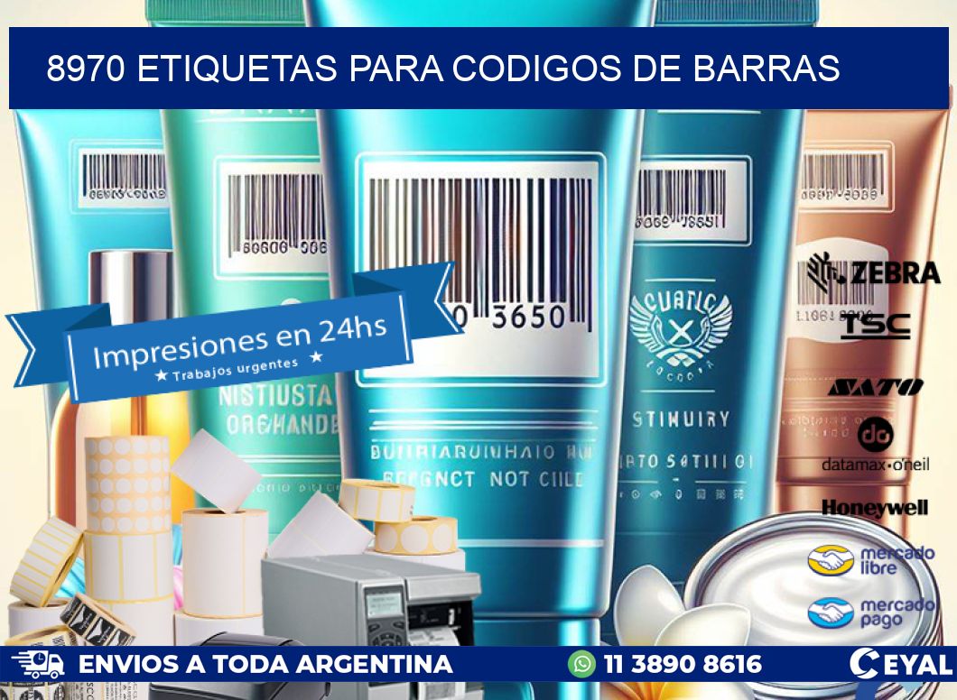 8970 ETIQUETAS PARA CODIGOS DE BARRAS