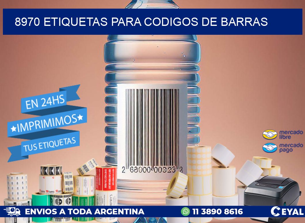 8970 ETIQUETAS PARA CODIGOS DE BARRAS