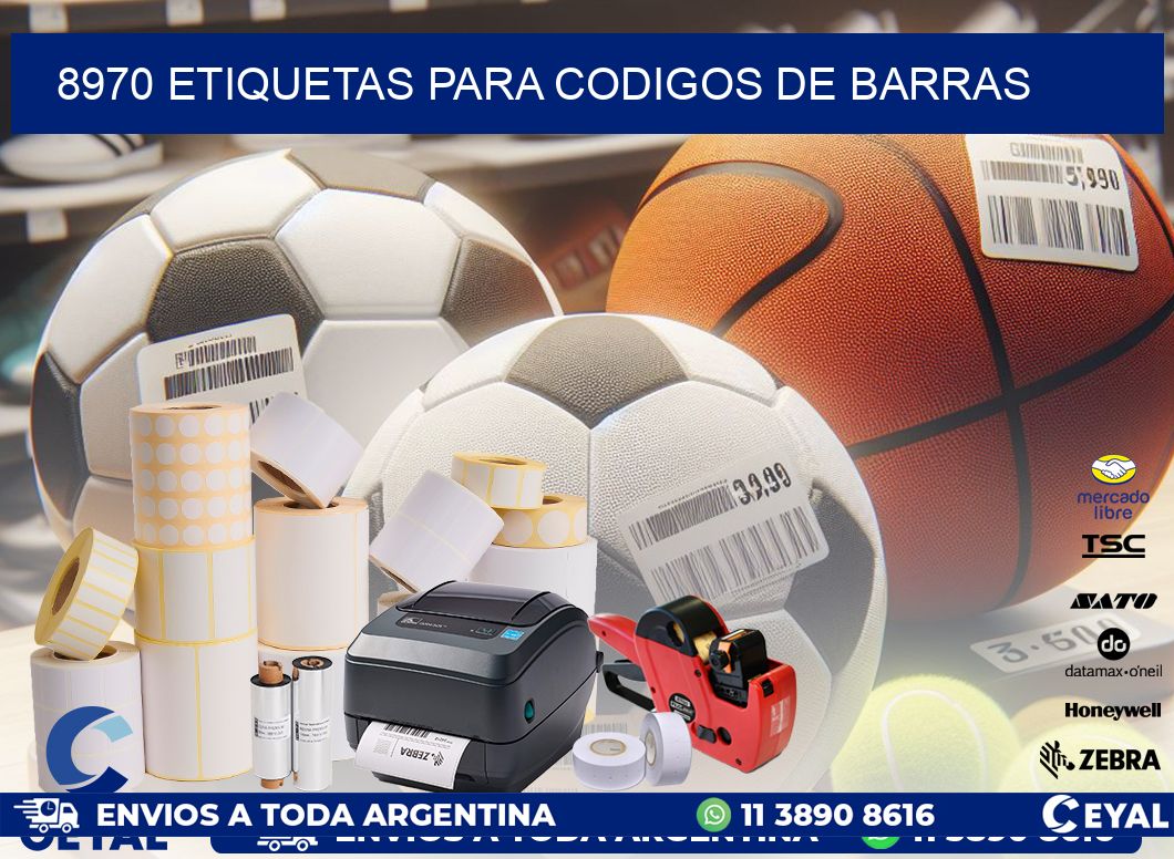8970 ETIQUETAS PARA CODIGOS DE BARRAS