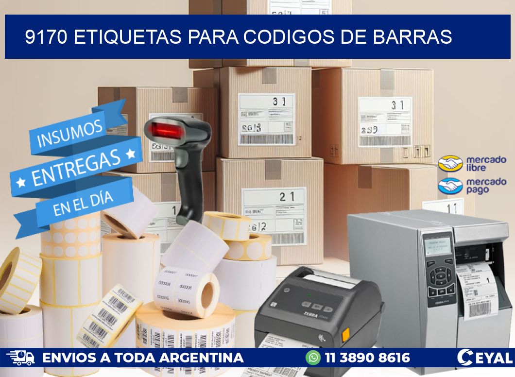 9170 ETIQUETAS PARA CODIGOS DE BARRAS