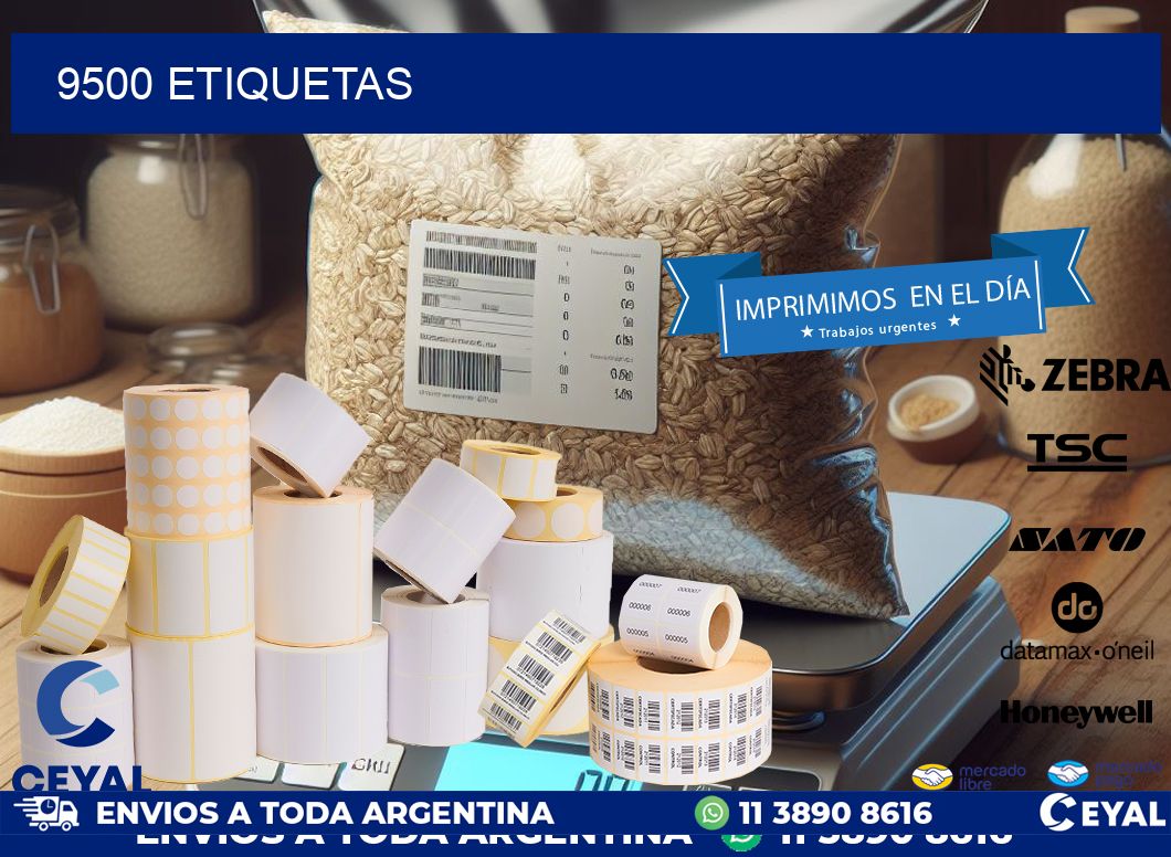 9500 ETIQUETAS