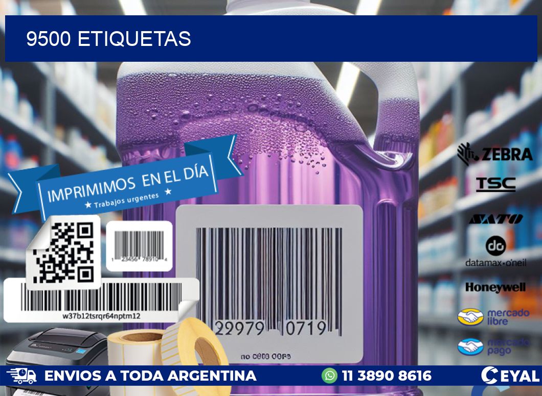 9500 ETIQUETAS