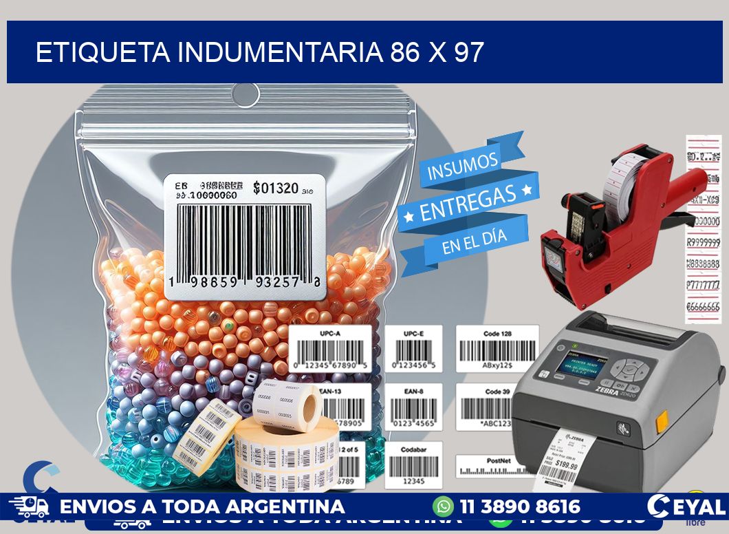 ETIQUETA INDUMENTARIA 86 x 97