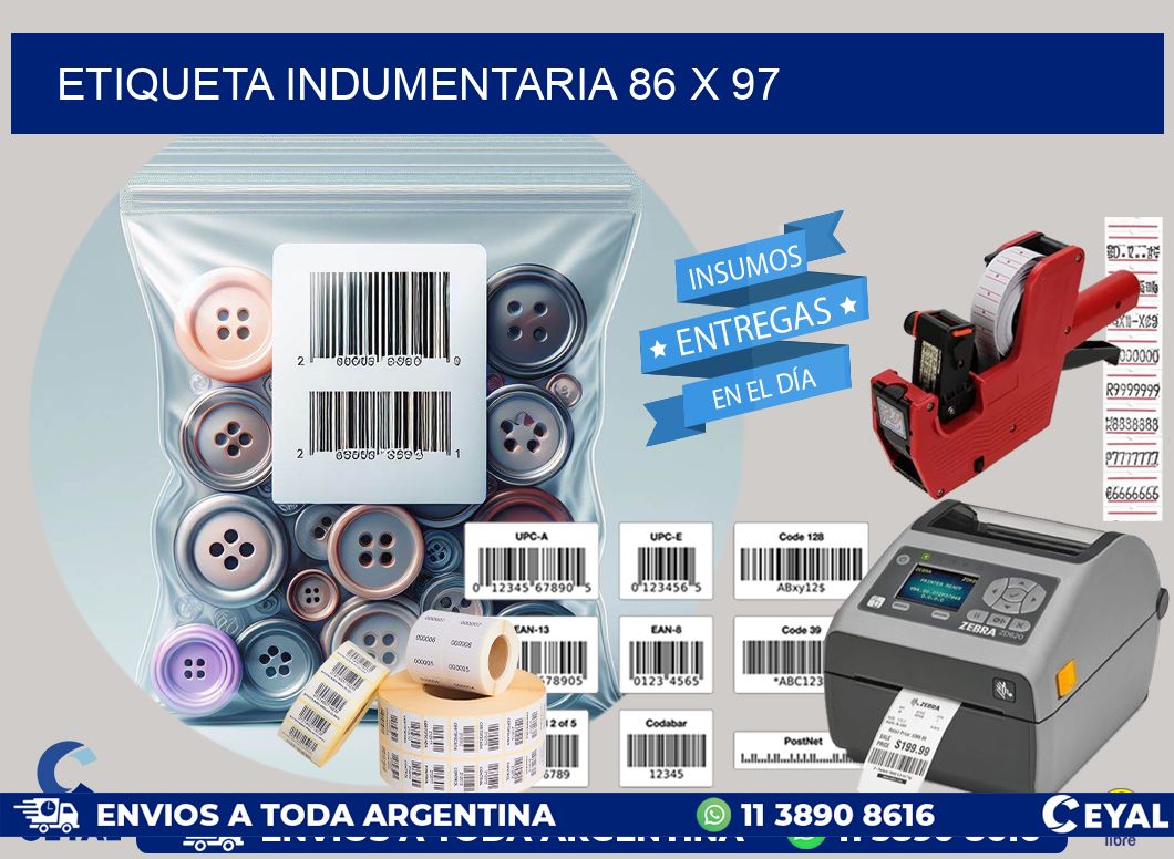 ETIQUETA INDUMENTARIA 86 x 97