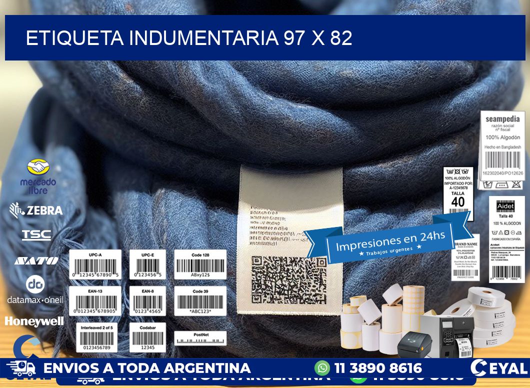 ETIQUETA INDUMENTARIA 97 x 82