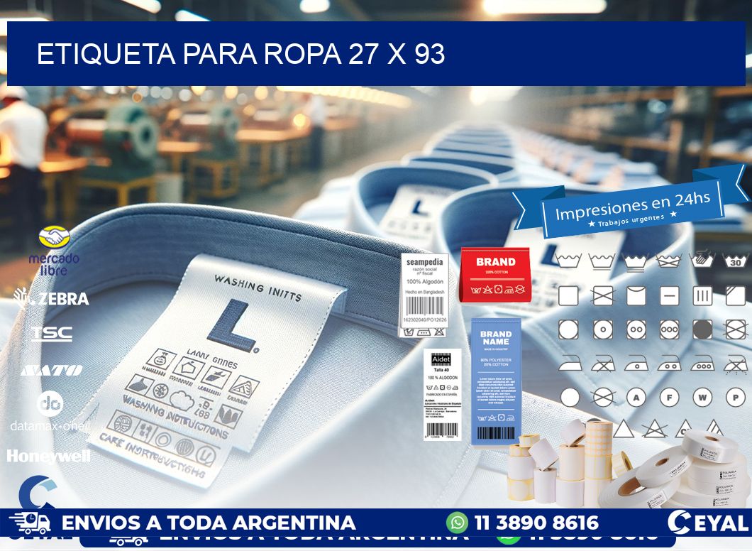 ETIQUETA PARA ROPA 27 x 93