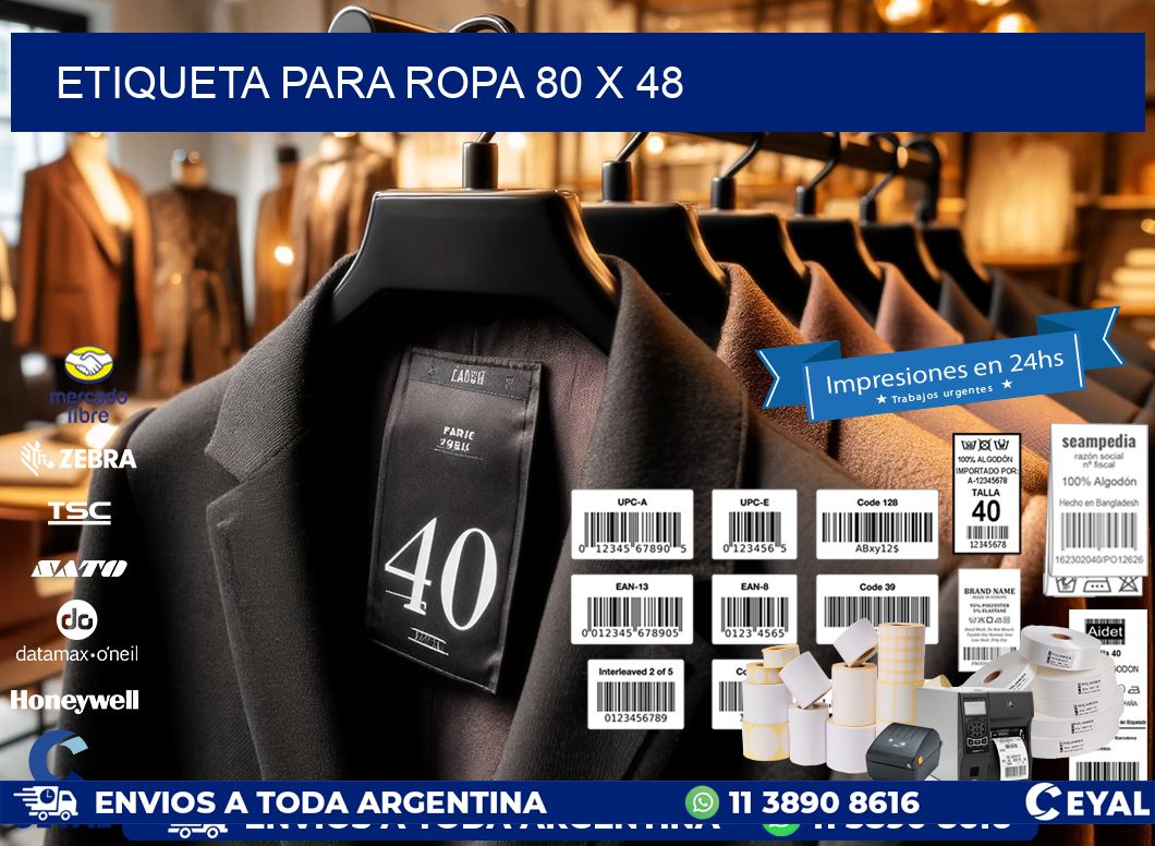 ETIQUETA PARA ROPA 80 x 48
