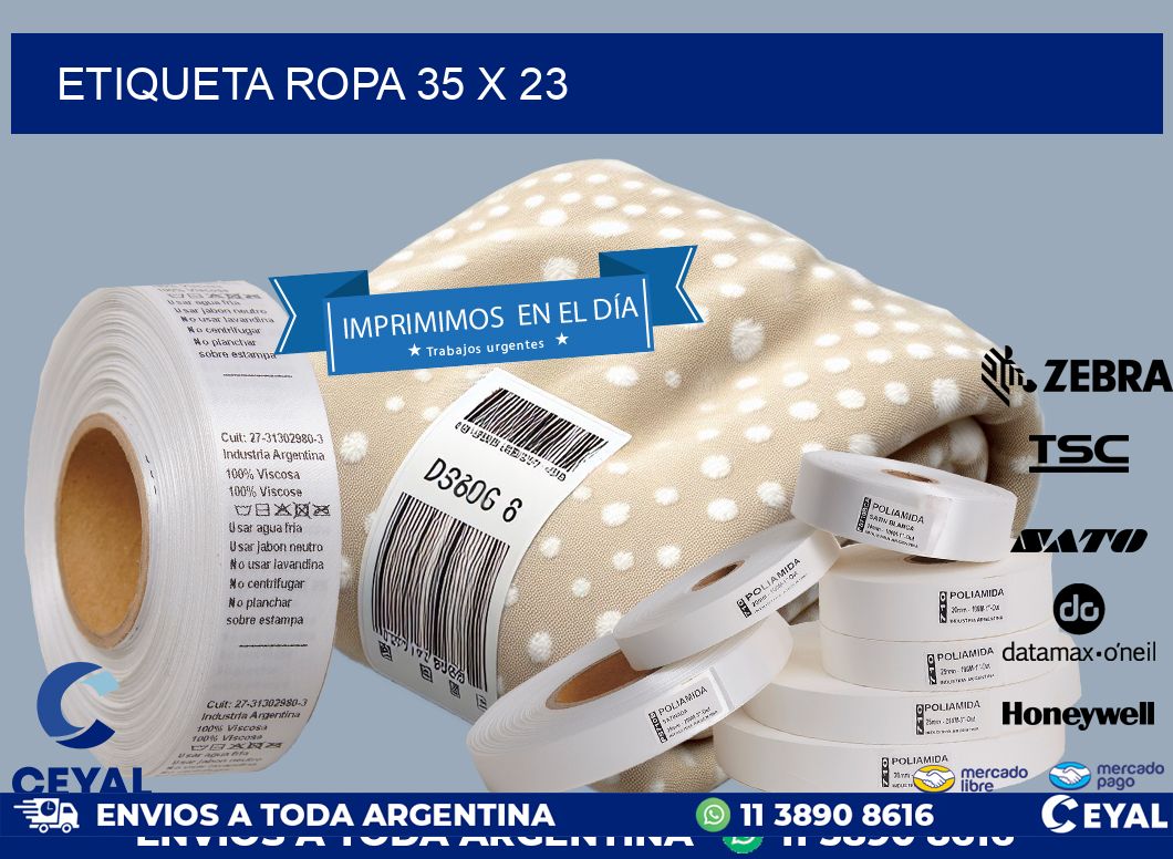 ETIQUETA ROPA 35 x 23