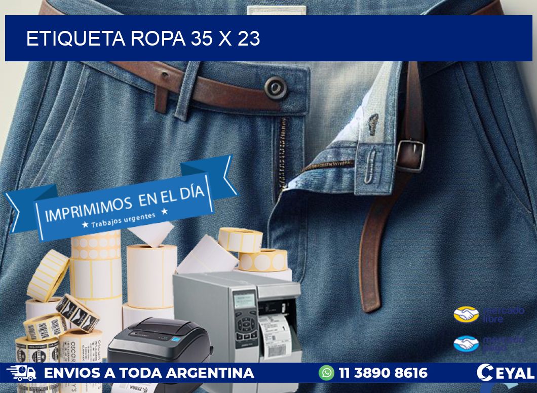 ETIQUETA ROPA 35 x 23