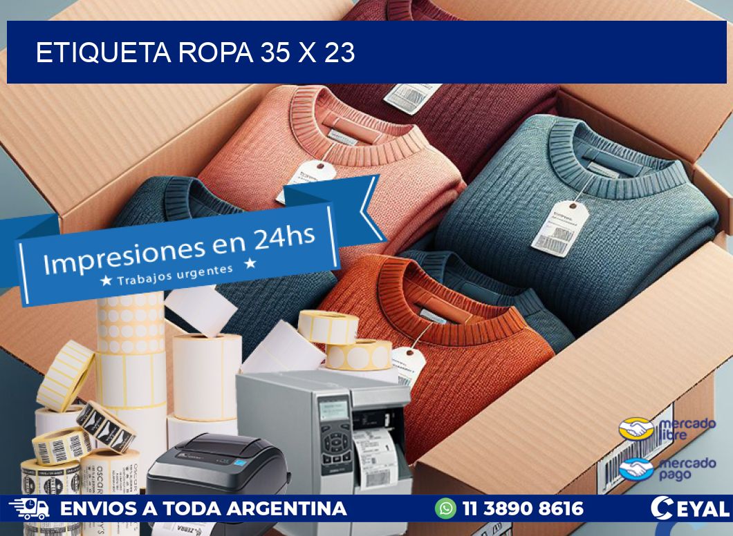 ETIQUETA ROPA 35 x 23