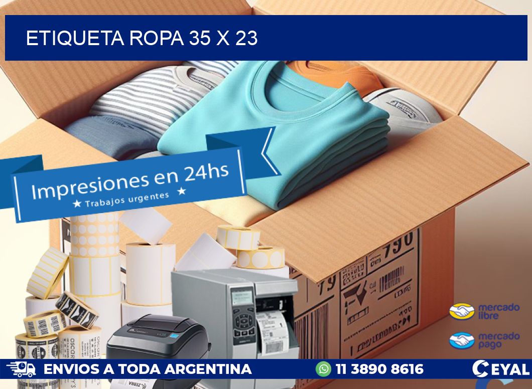 ETIQUETA ROPA 35 x 23