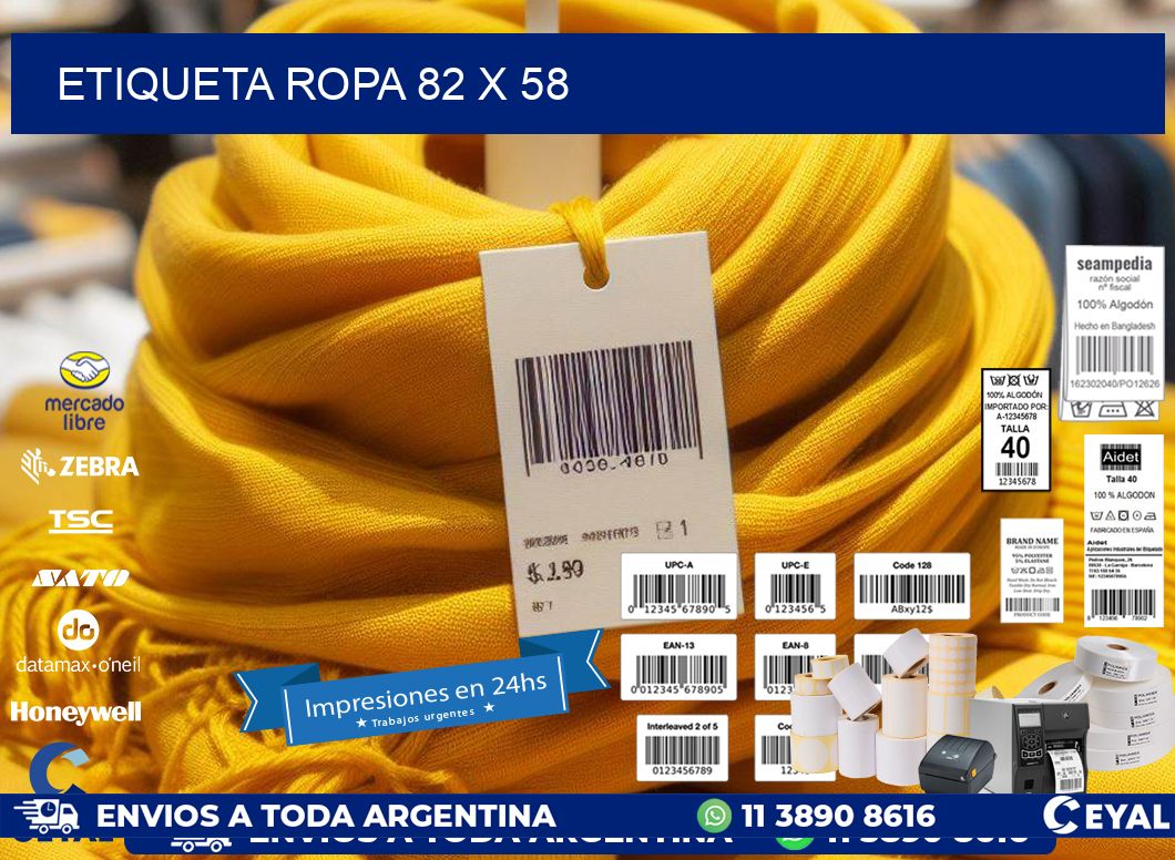 ETIQUETA ROPA 82 x 58