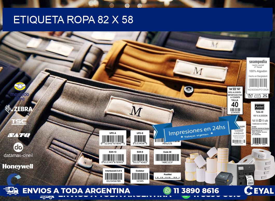 ETIQUETA ROPA 82 x 58