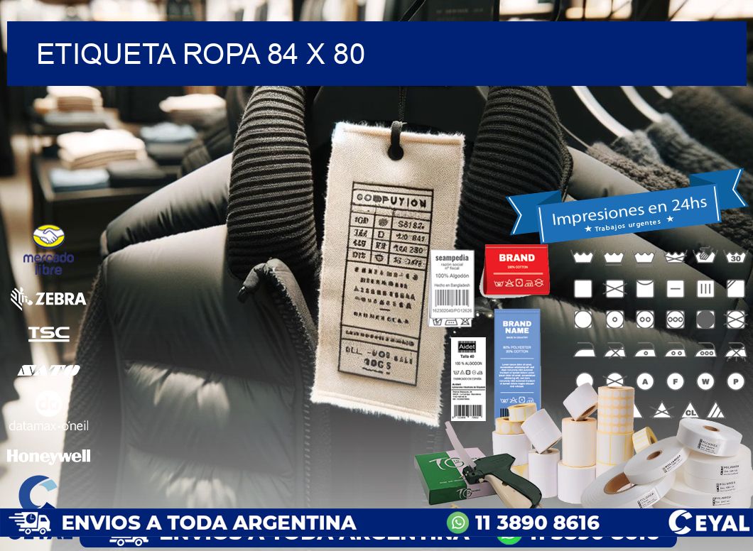 ETIQUETA ROPA 84 x 80