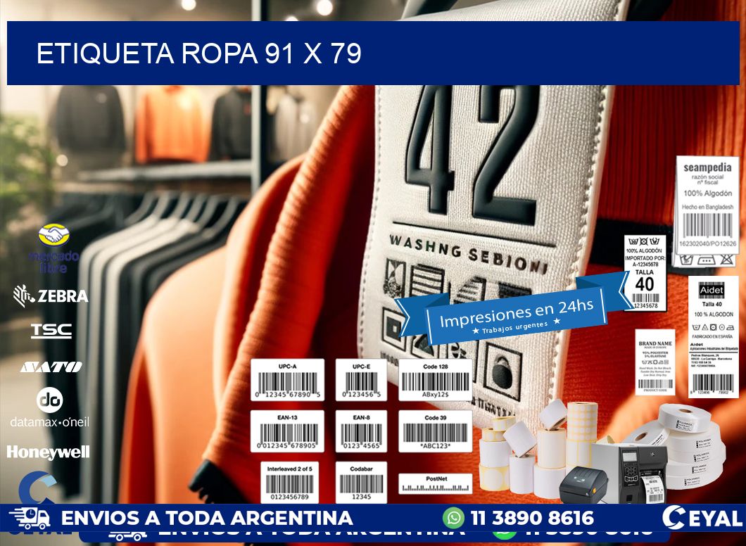 ETIQUETA ROPA 91 x 79
