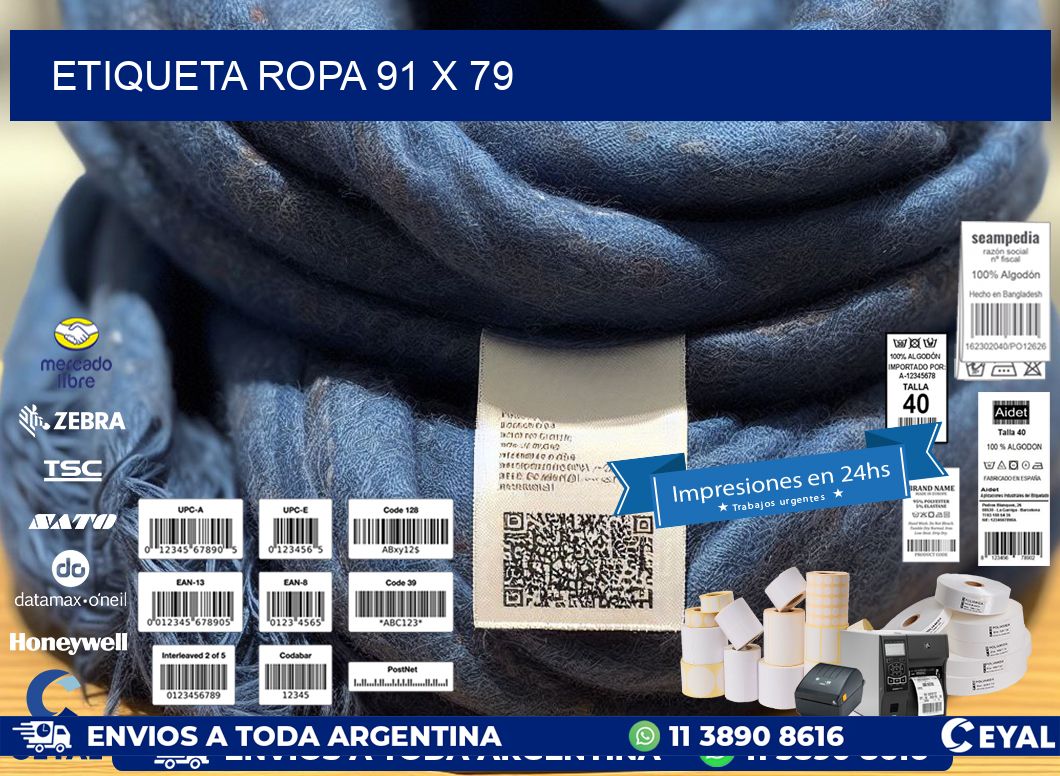 ETIQUETA ROPA 91 x 79