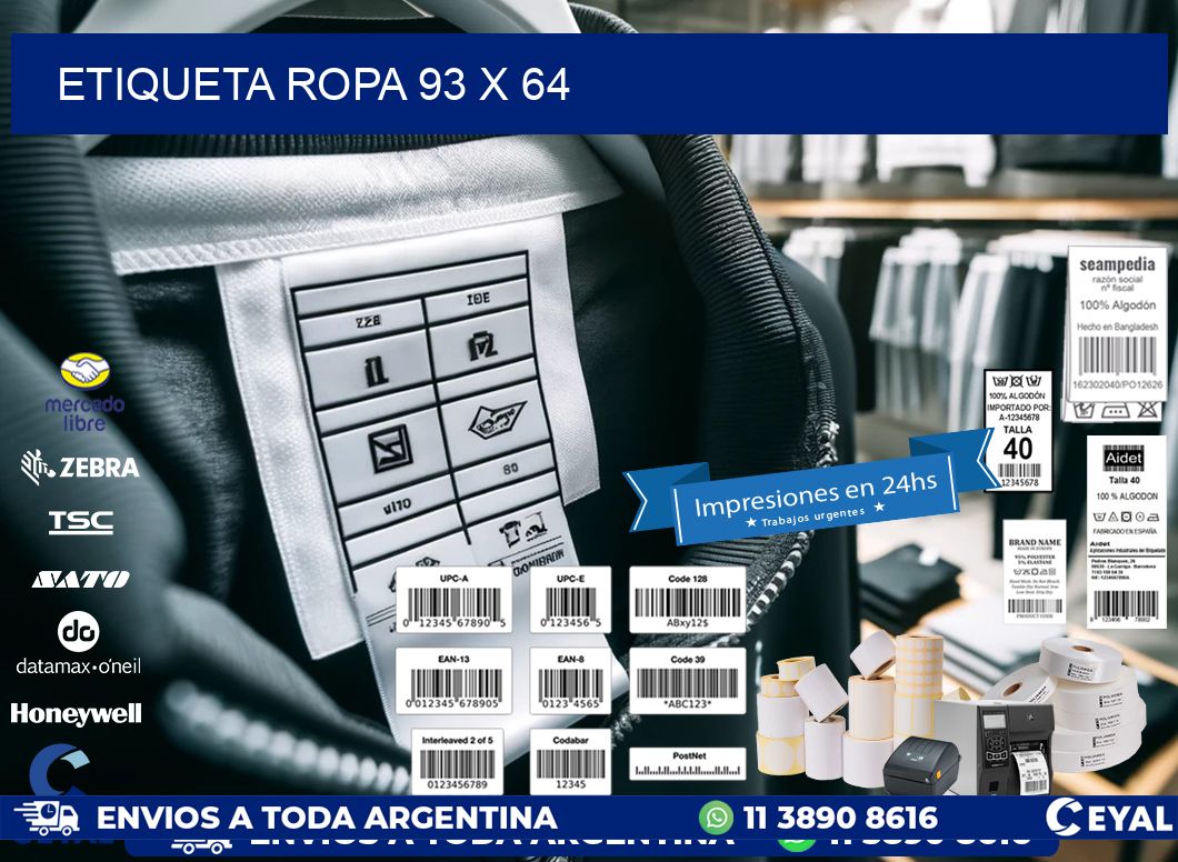 ETIQUETA ROPA 93 x 64