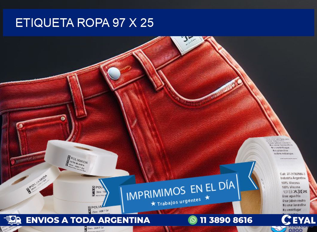 ETIQUETA ROPA 97 x 25