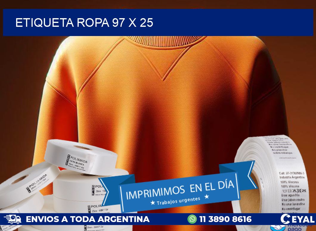 ETIQUETA ROPA 97 x 25