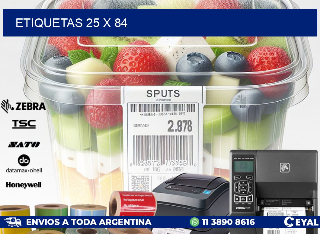 ETIQUETAS 25 x 84