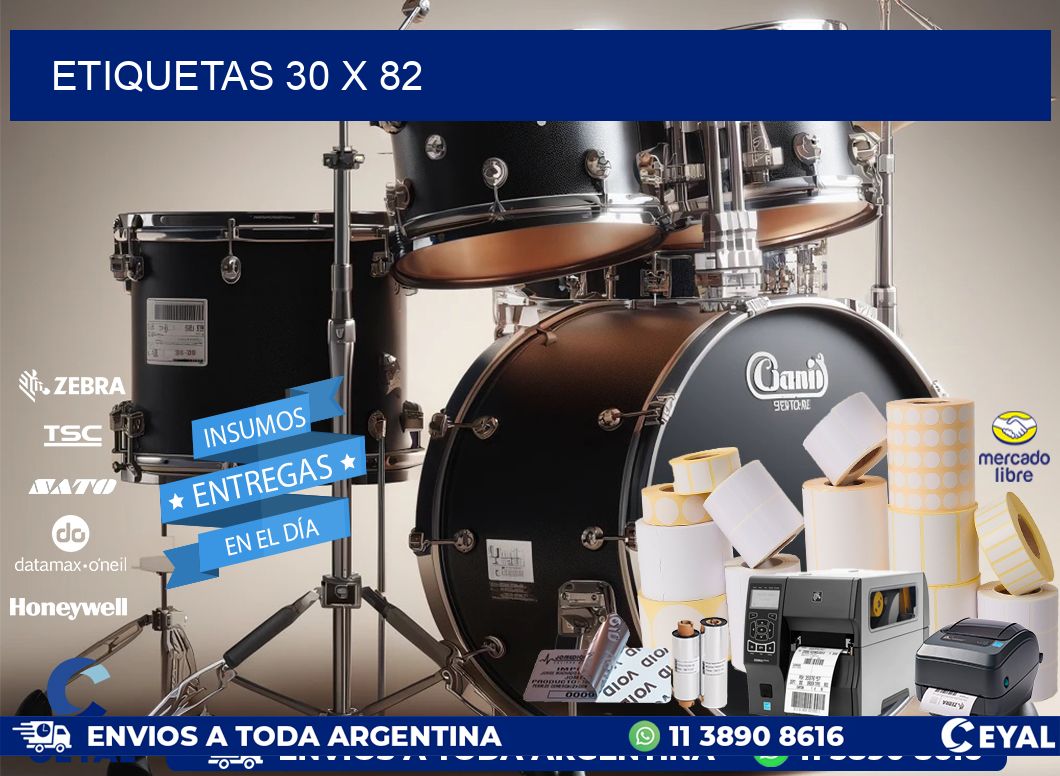 ETIQUETAS 30 x 82