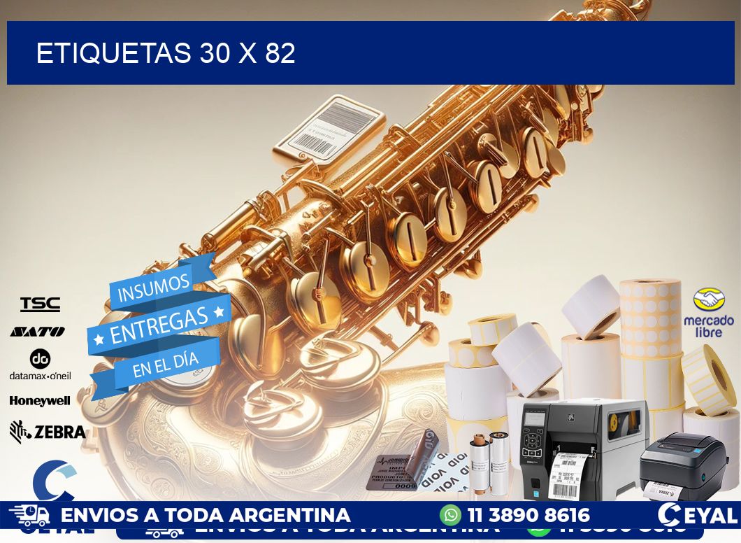ETIQUETAS 30 x 82