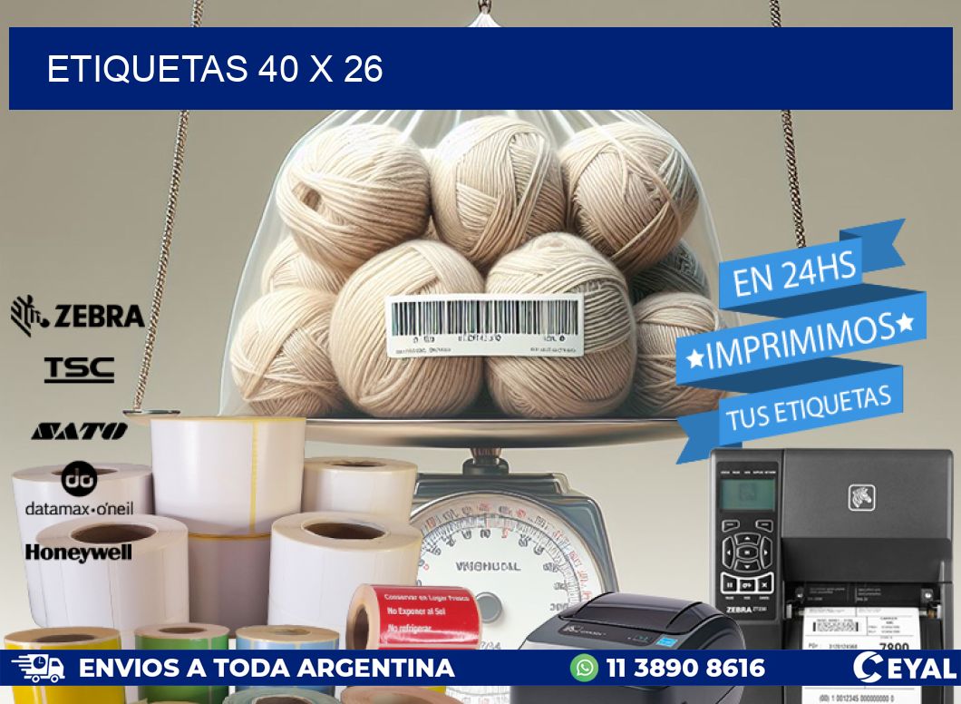 ETIQUETAS 40 x 26